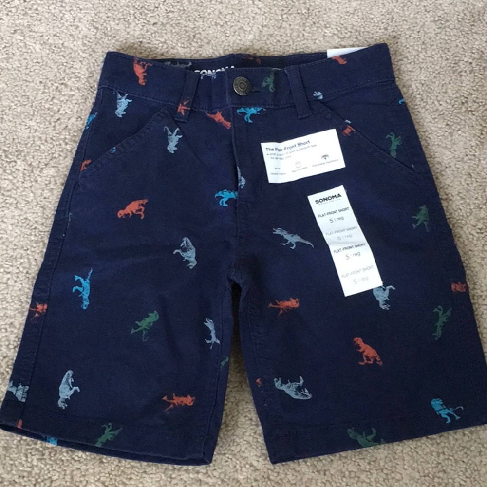 Boys flat front short pant